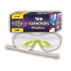Vuurwerkbril senior + lont + instructies